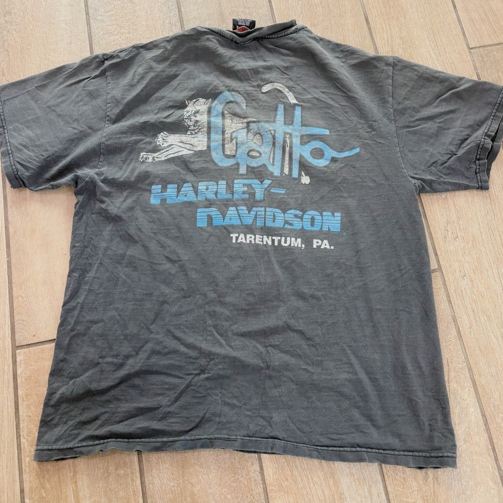Vintage '97 Harley Davidson Cycles Eagle Proud Fearless T-Shirt Men's Size Large - Picture 5 of 5